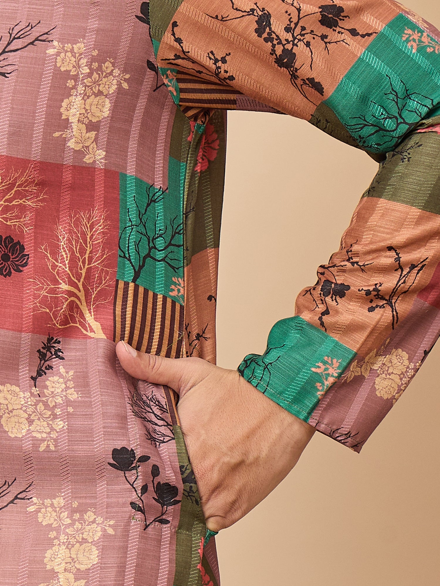 Soft Silk Printed Kurta Set