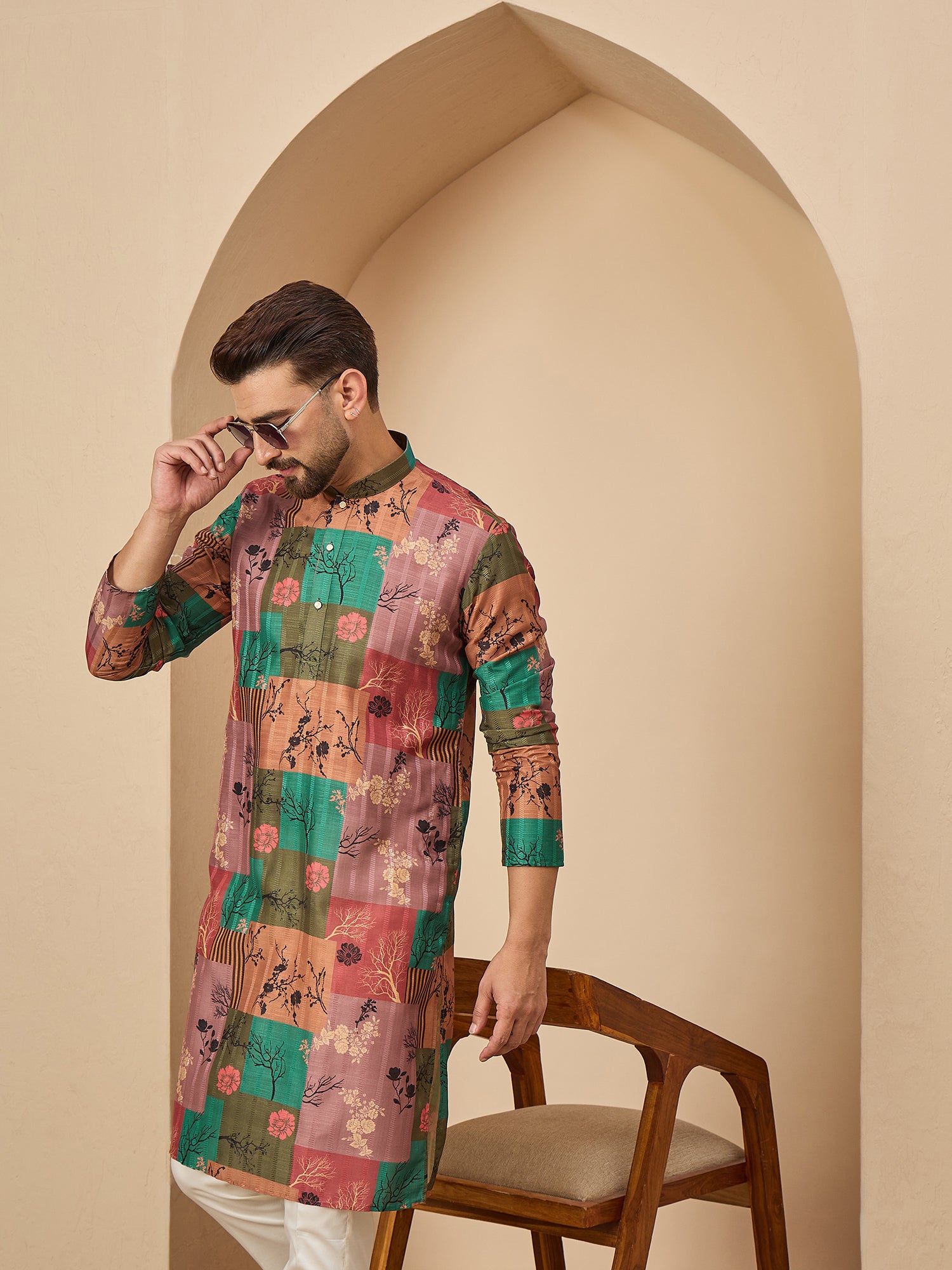 Soft Silk Printed Kurta Set
