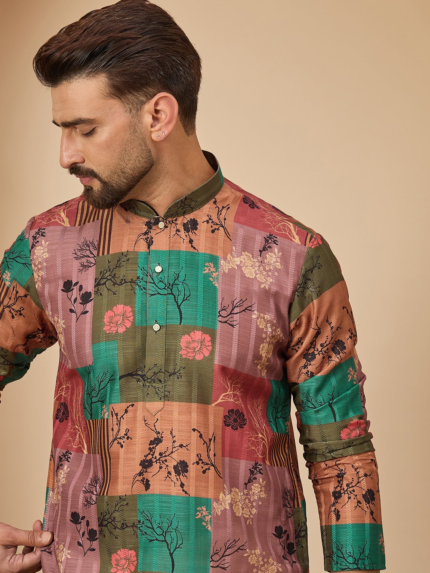 Soft Silk Printed Kurta Set