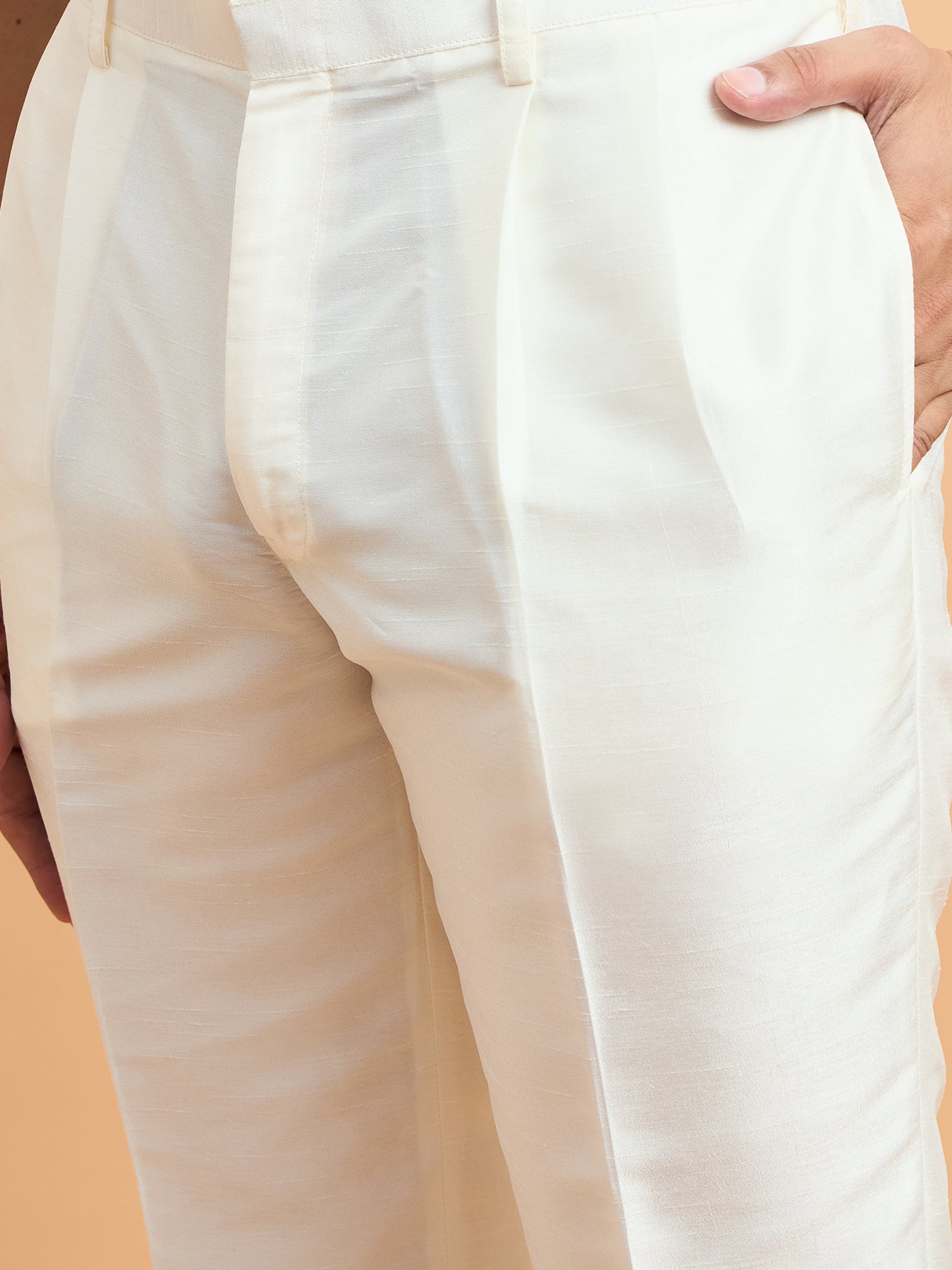 Off White Lucknowi Tie Dye Kurta Set