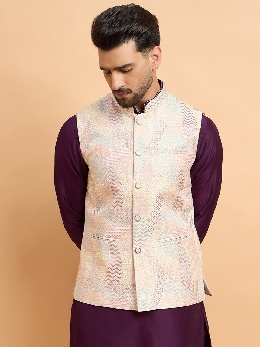 Cream Embroidered Jacket Only