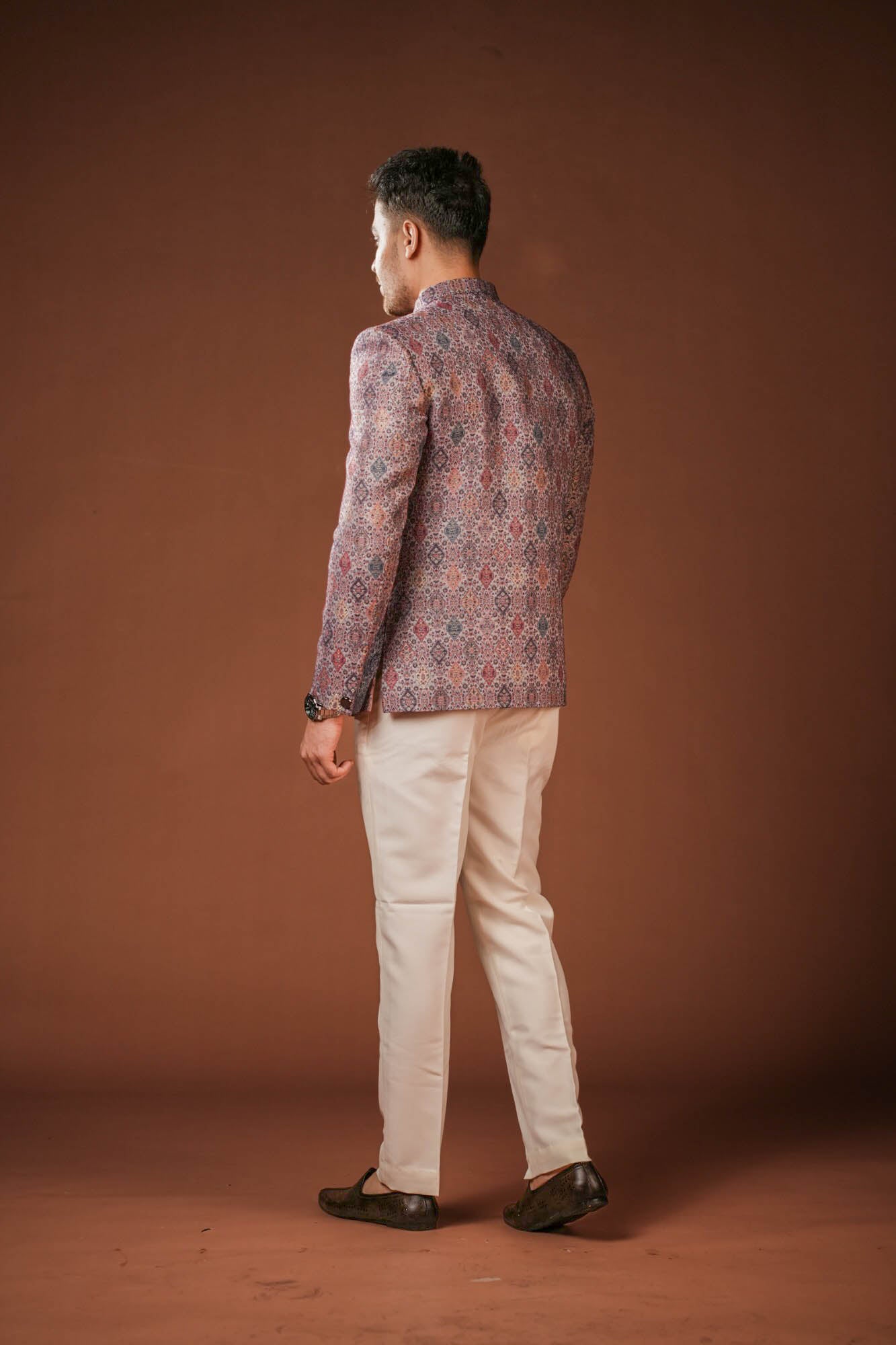 Jaquard Fabric Print Jodhpuri Set