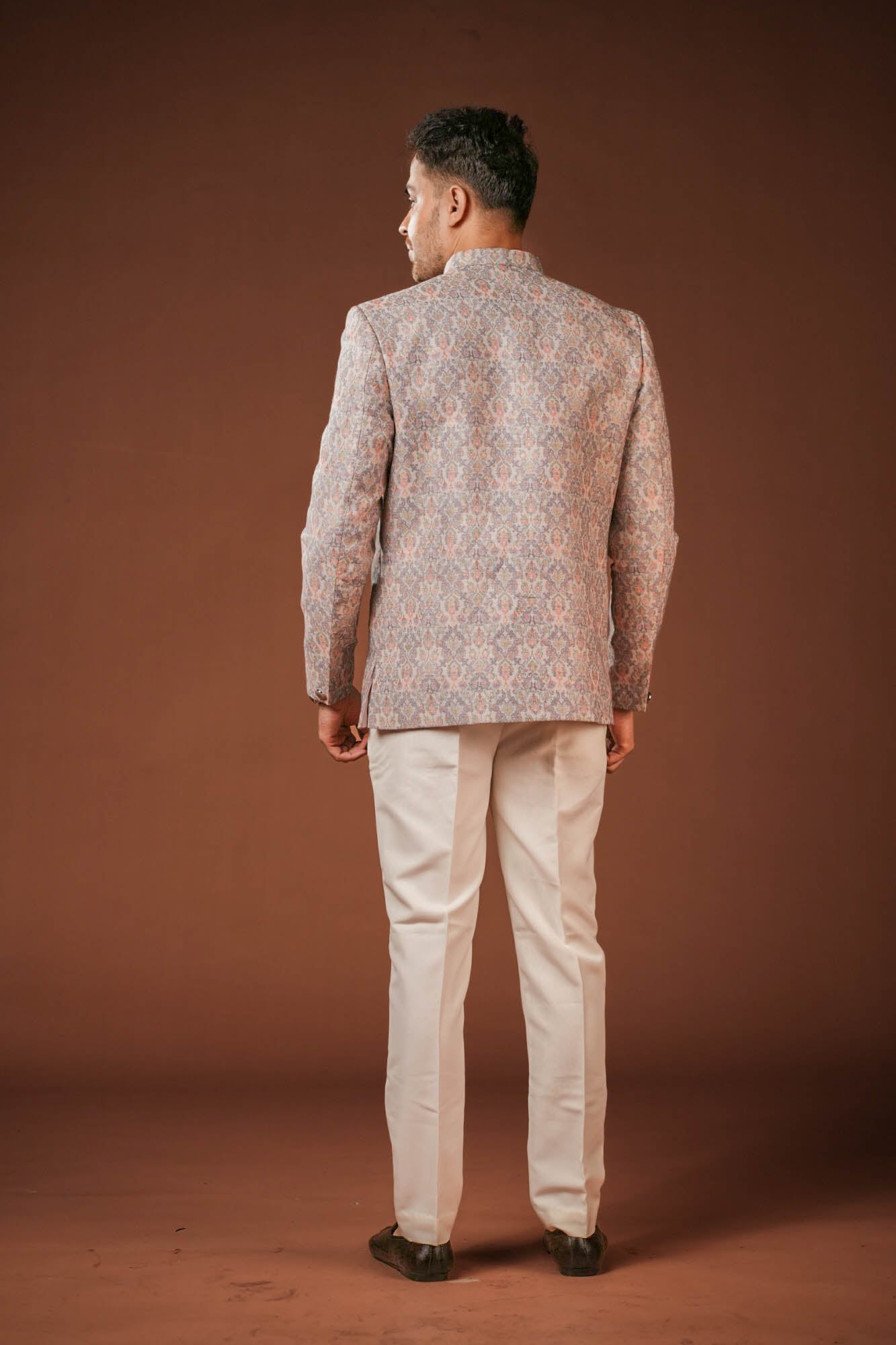 Jaquard Fabric Print Jodhpuri Set