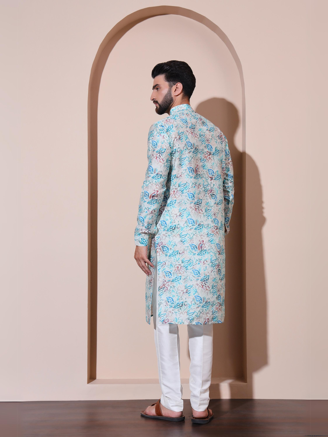 Modal Printed Blue Kurta