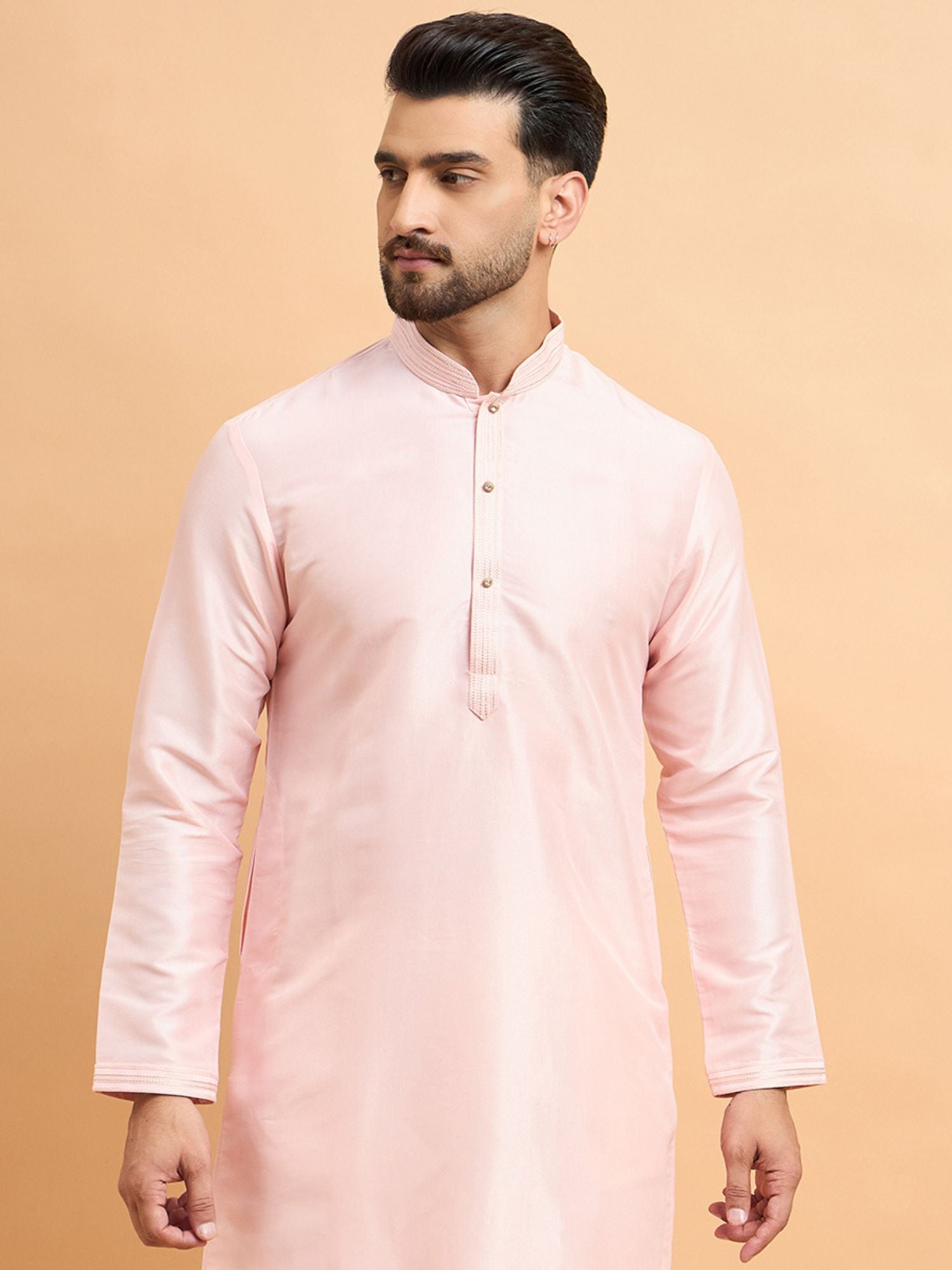 Pink Soft Silk Kurta Only