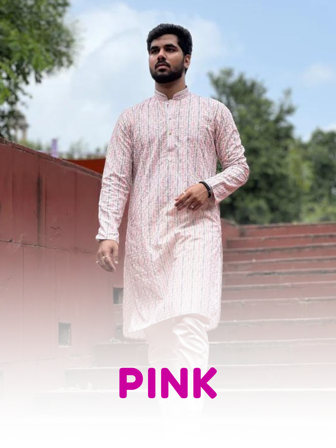 Pink Kurta