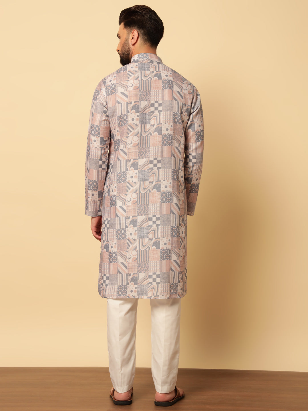 Magnet Men's Soft Cotton Printed Kurta