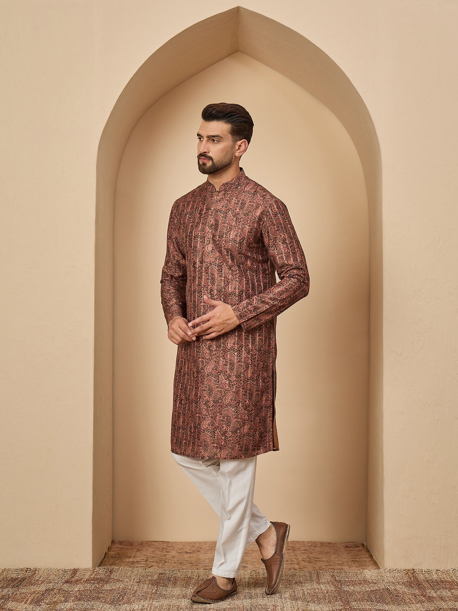 Men's Printed Kurta Set