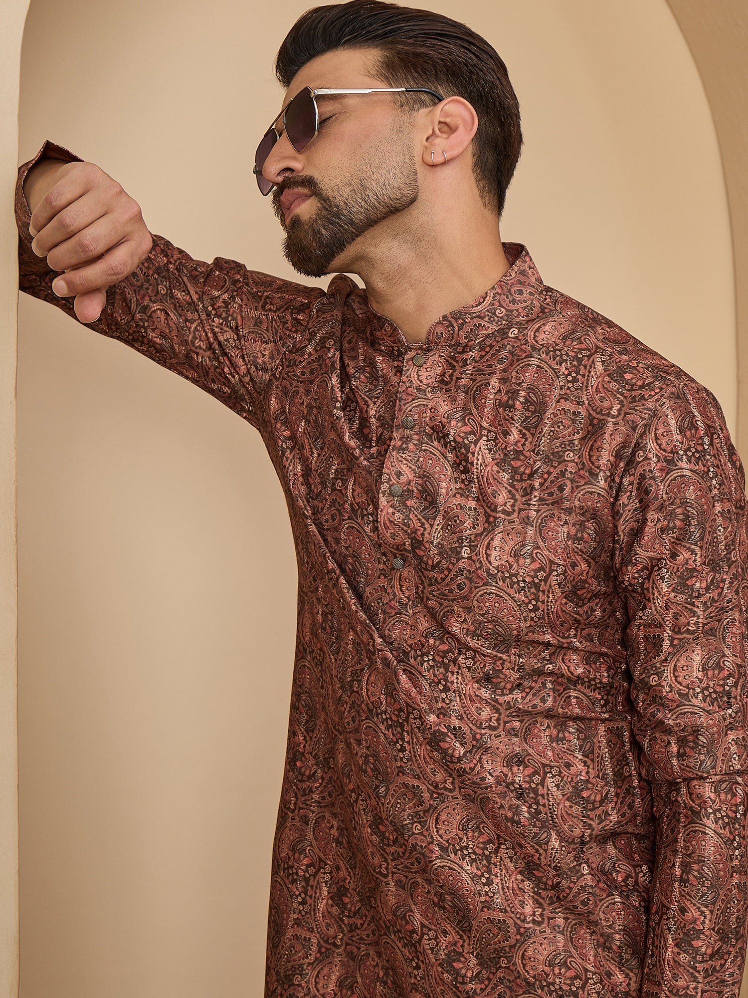 Men's Printed Kurta Set