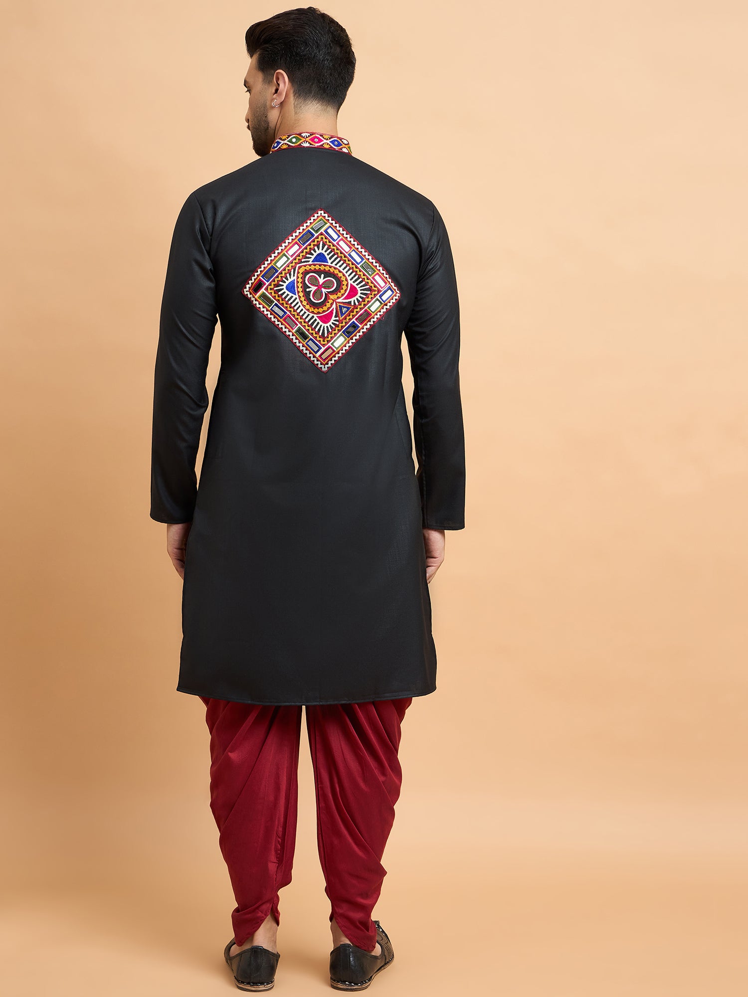Black Gamthi Work Navratri Special Kurta Only