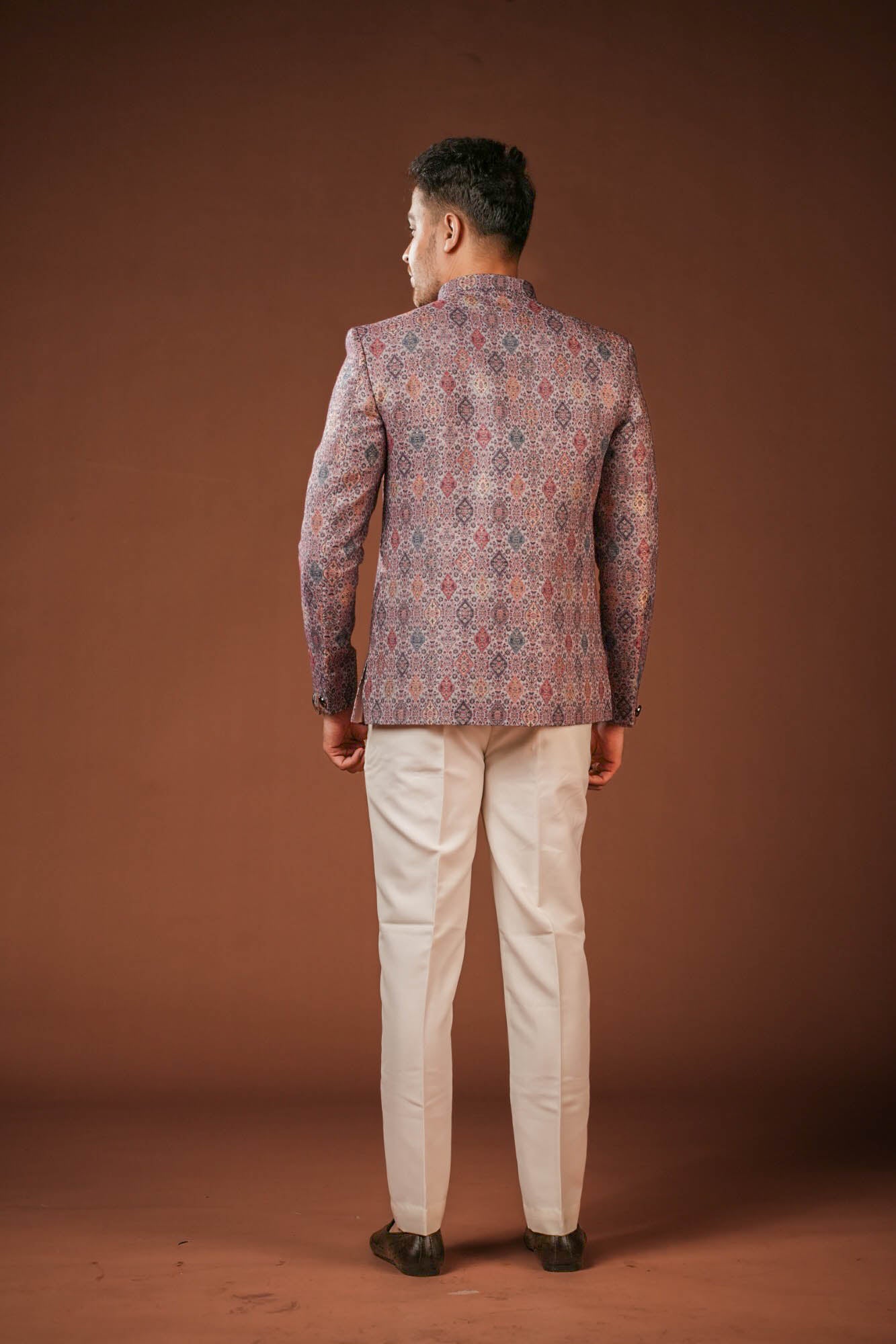 Jaquard Fabric Print Jodhpuri Set