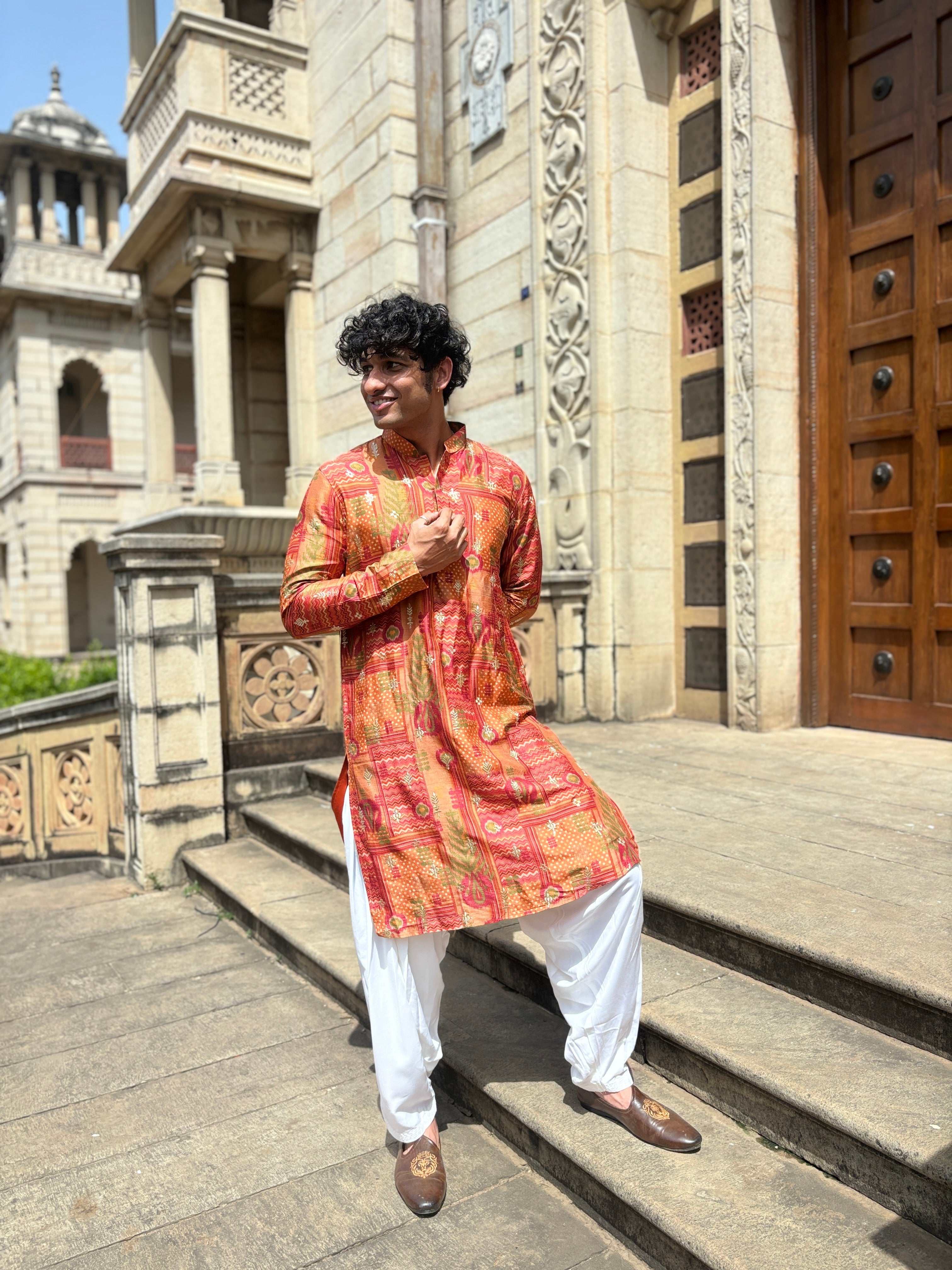 Printed with Embroidery Kurta Patiala Set