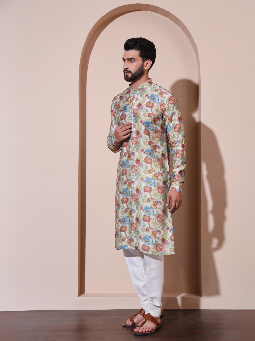 Magnet Men's Modal Printed Kurta