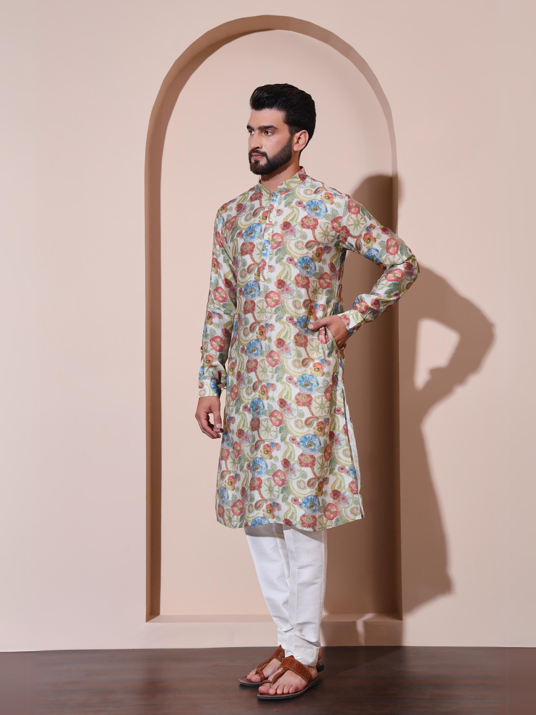 Magnet Men's Modal Printed Kurta