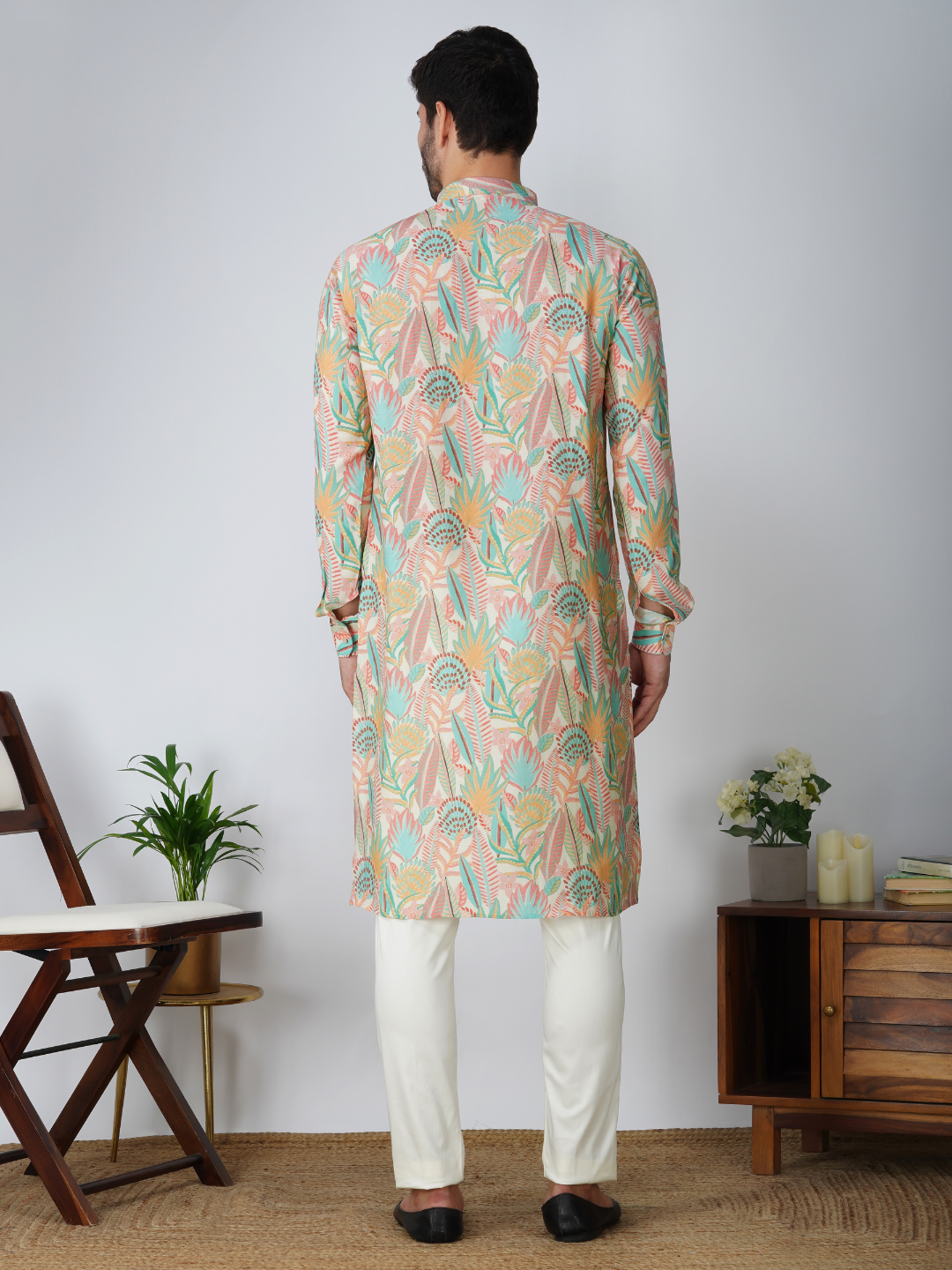 Magnet Men's Modal Printed Kurta