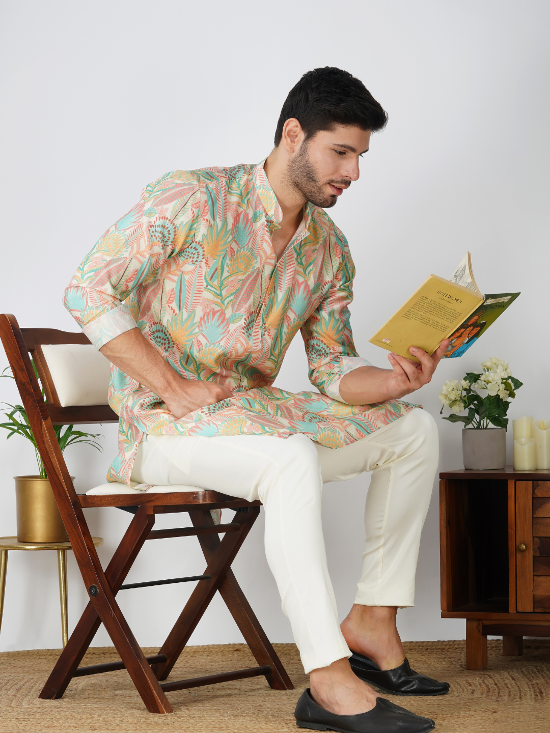 Magnet Men's Modal Printed Kurta